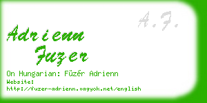adrienn fuzer business card